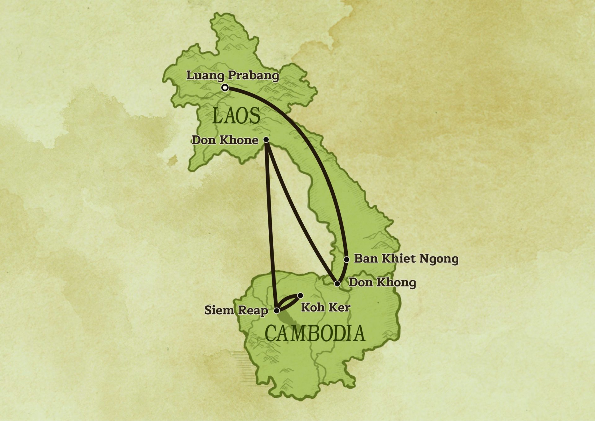 Adventure across Laos and Cambodia