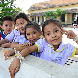 Visiting a Village School with the Tuk-Tuk Library